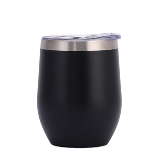 Termobæger i rustfrit stål - 360 ml - sort